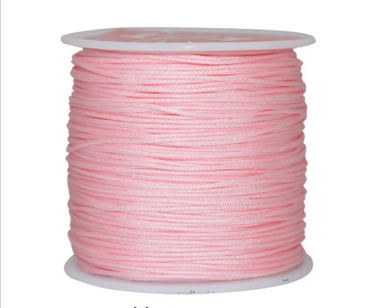 Pembe Paraşüt Bileklik Kolye Takı Tesbih ve Emzik İpi 0,8 mm 1 Makara 100 Metre